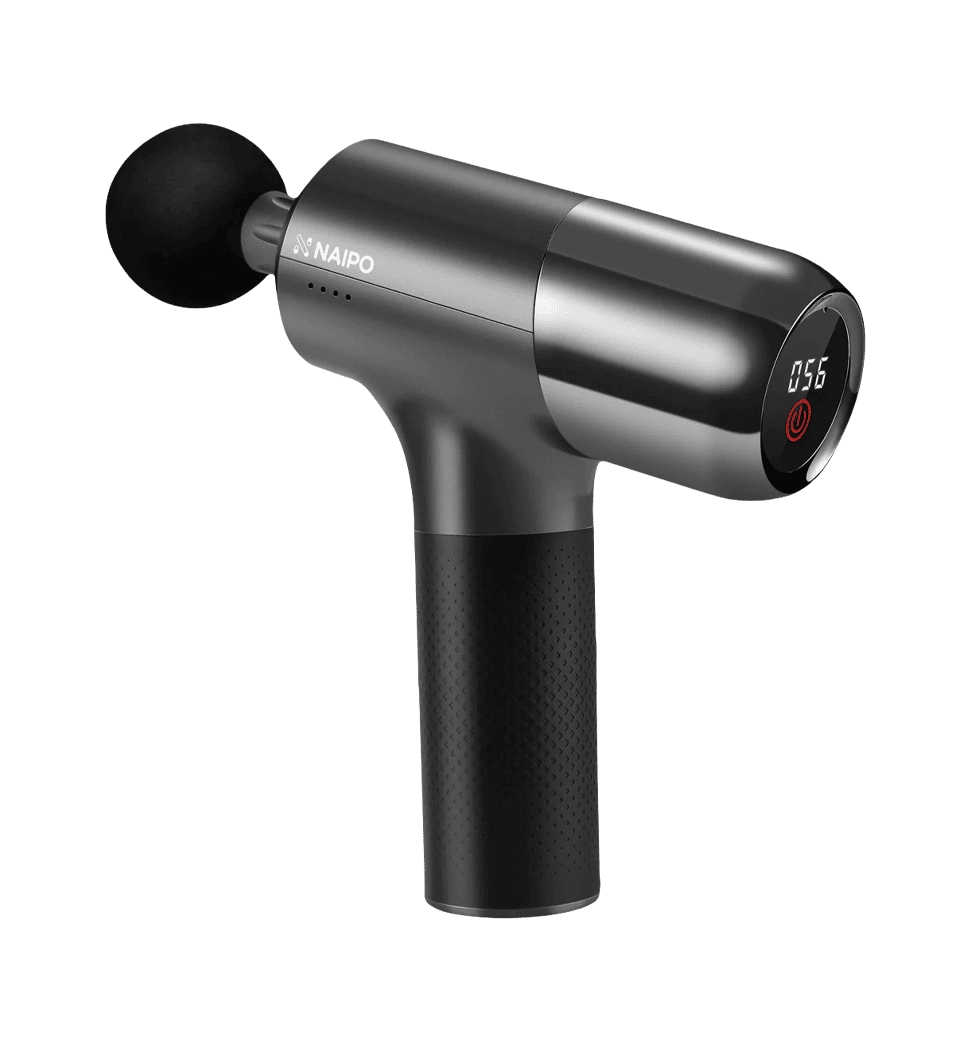 Массажер перкуссионный ручной NAIPO Massage Gun для тела без подогрева; модель – NP-MG02