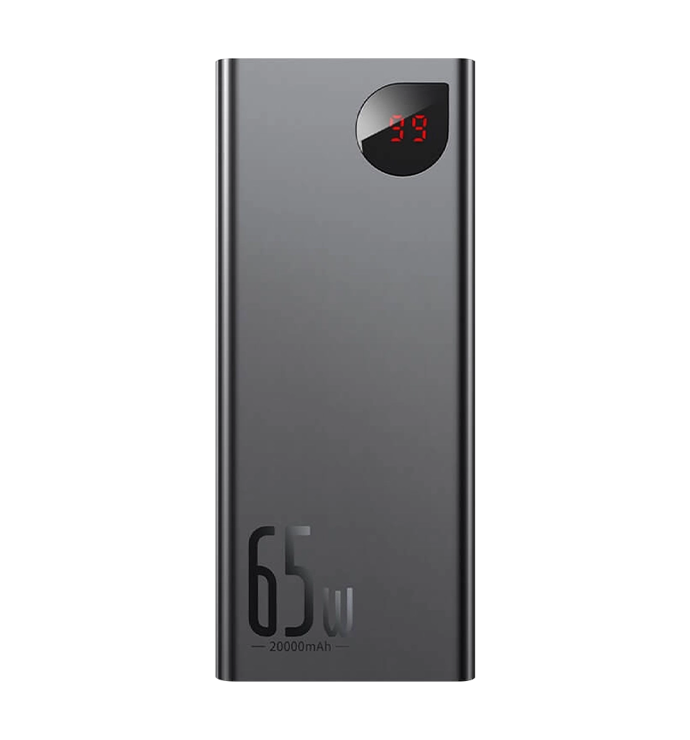Доп батерея Baseus Adaman Metal Digital Display 20000mAh 65W Black (PPIMDA-D01)