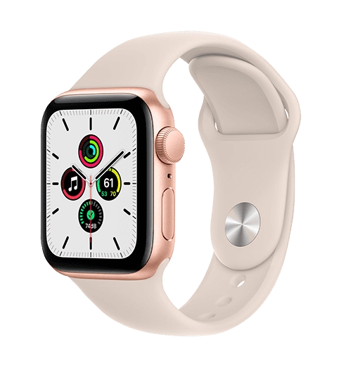 Смарт-часы Apple Watch SE 44mm Gold Aluminum Case with Starlight Sport Band (MKQ53)