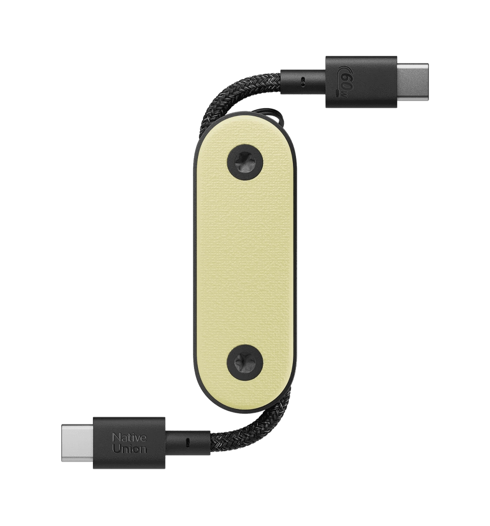 Кабель Native Union Pocket Cable USB-C to USB-C Lemon (POCK-C-LMO-NP)