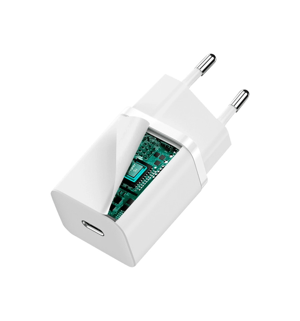 Адаптер Baseus Super Si Quick Charger IC 30W EU White (CCSUP-J02)