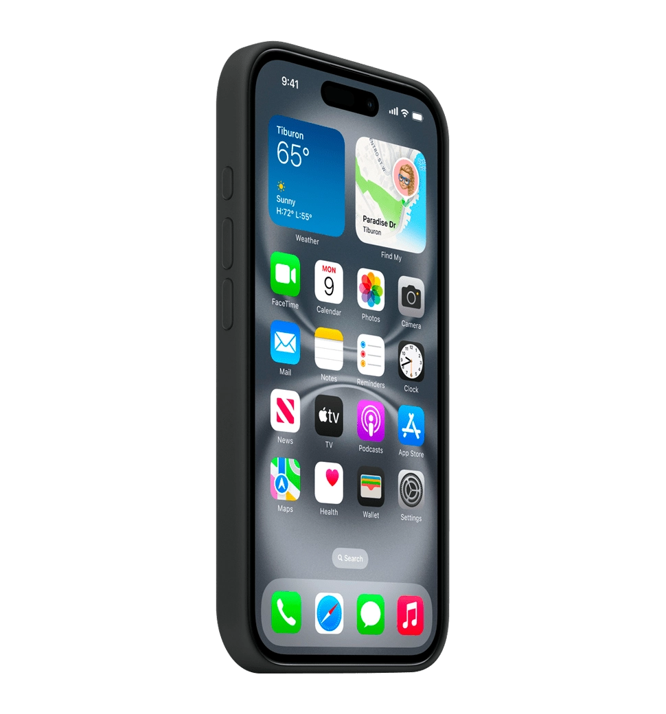 Чохол iPhone 16 Silicone Case with MagSafe - Black (MYY13)