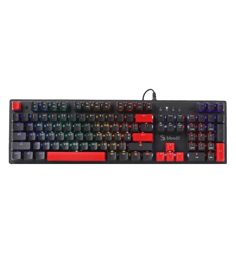 Механическая игровая клавиатура Bloody S525N (Fire Black), чёрная