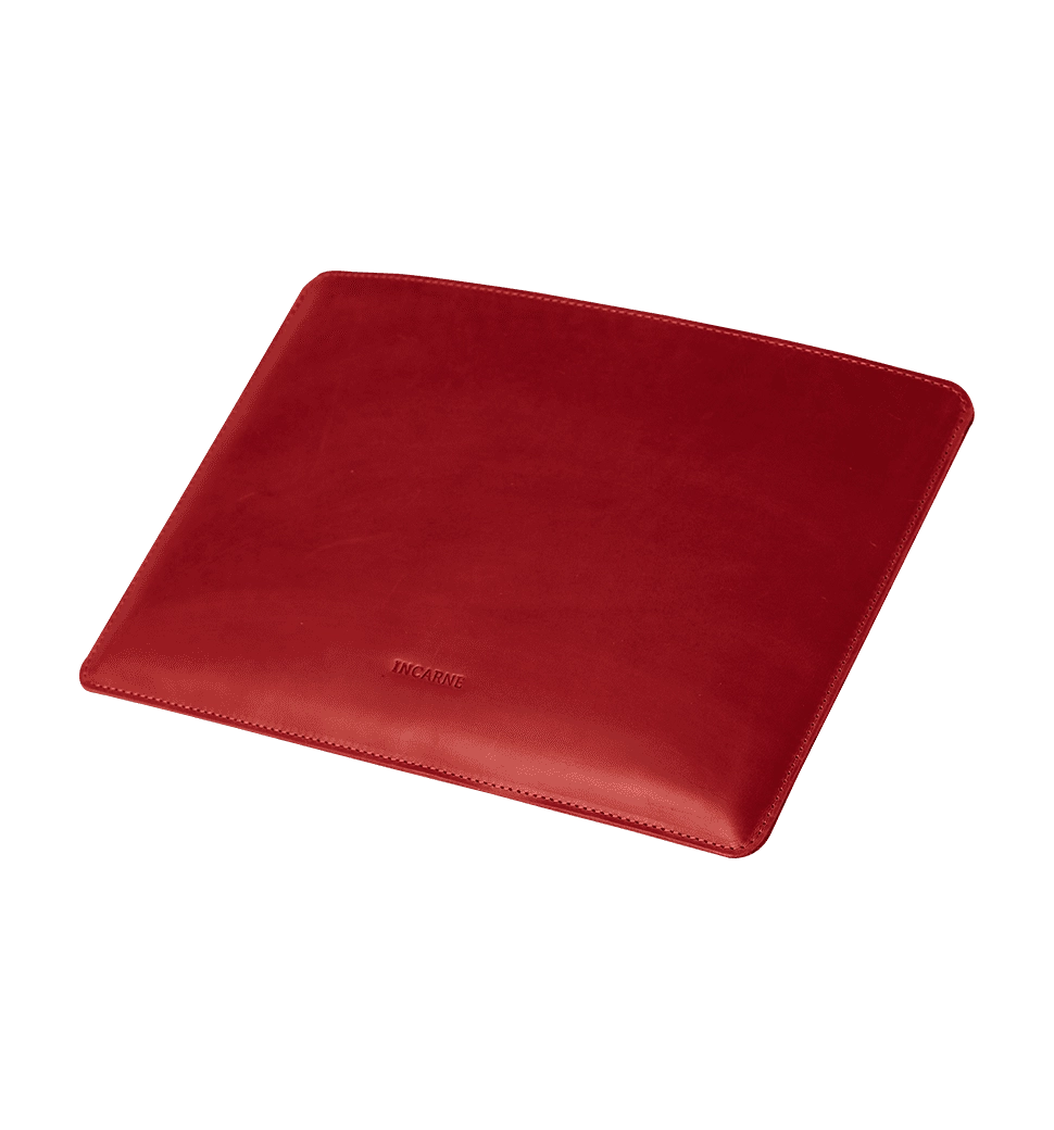 Кожаный чехол INCARNE Gamma Plus MacBook Air 13" 2018-2022 красный