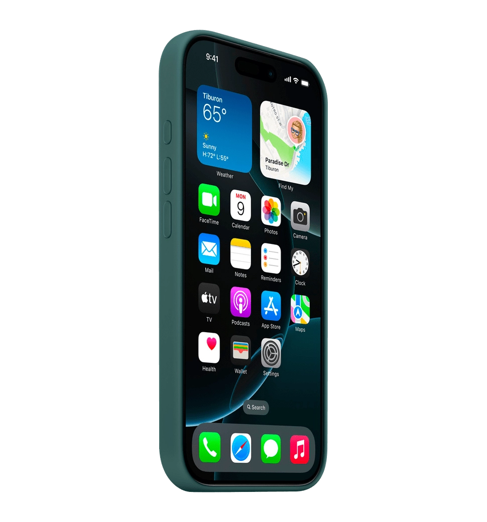 Чохол iPhone 16 Pro Silicone Case with MagSafe - Lake Green (MYYR3)