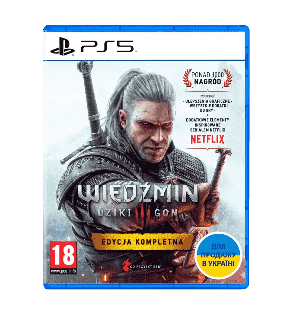 Гра консольна PS5 The Witcher 3: Wild Hunt Complete Edition, BD диск