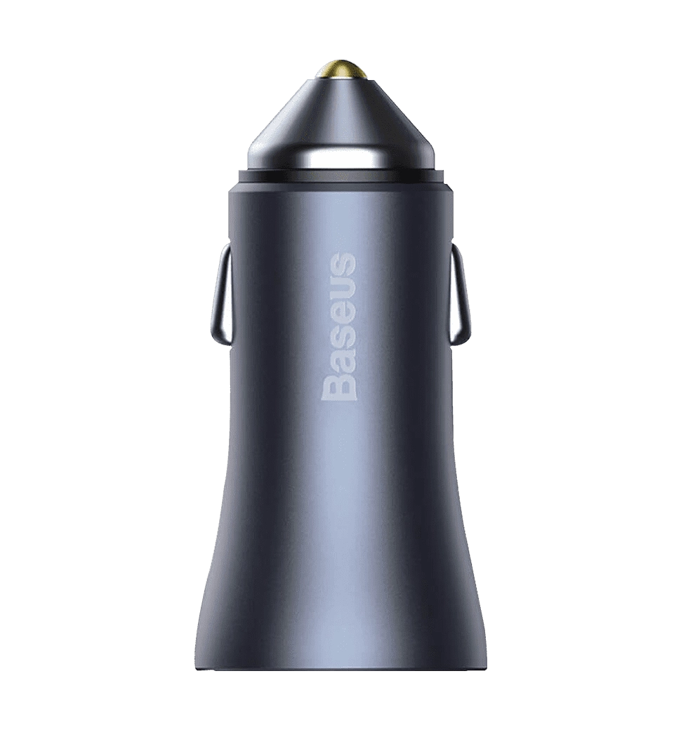 АЗП Baseus USB+USB-C Golden Contactor Pro 40W with Type-C to Lightng Cable Dark Gray (TZCCJD-B0G)