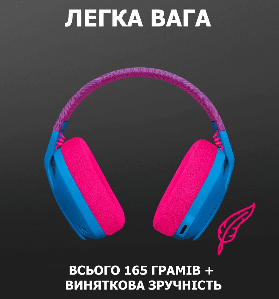 Гарнитура LOGITECH G435 LIGHTSPEED Wireless Gaming - BLUE (981-001062)