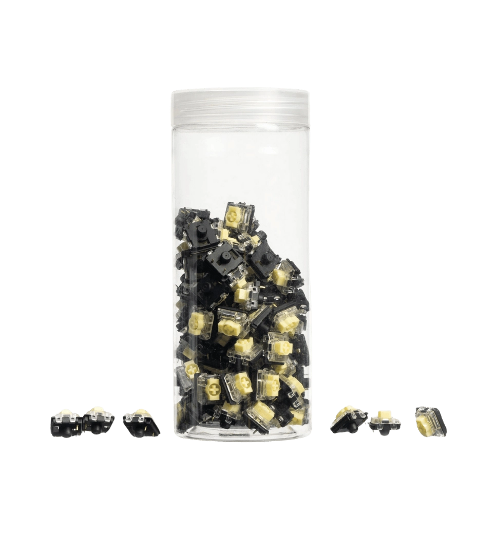 Набор механических переключателей Keychron Gateron KS-33 Low Profile 2.0 Banana, 110 шт