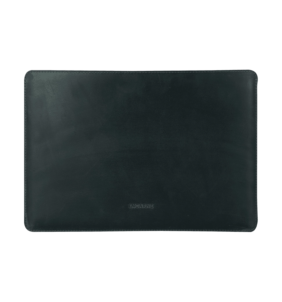 Кожаный чехол INCARNE Gamma Plus MacBook Pro 16" 2019-2023 зеленый