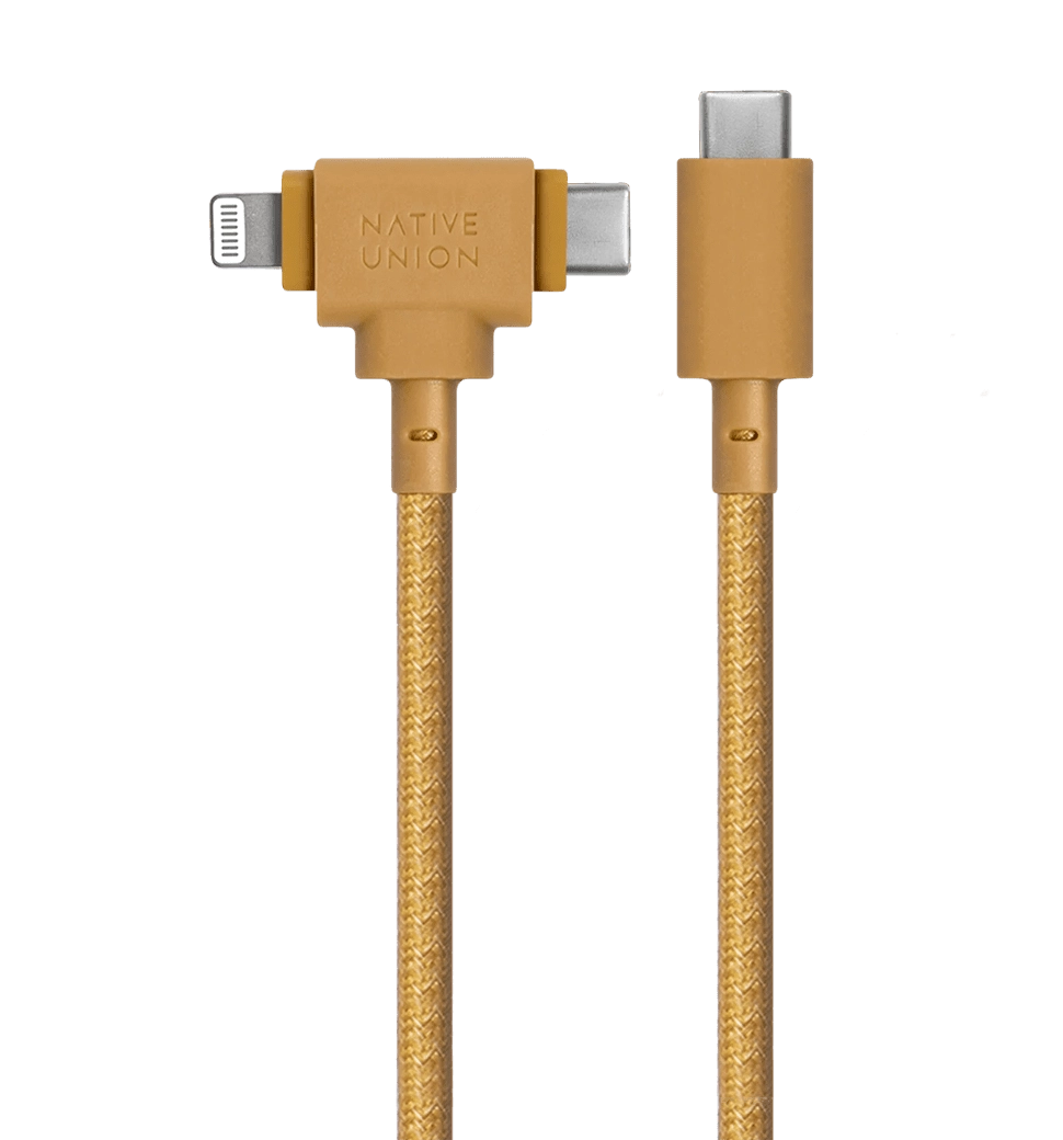 Native Union Belt Cable Universal USB-C to USB-C/Lightning Kraft (1.5 m) (BELT-CCL-KFT-NP)