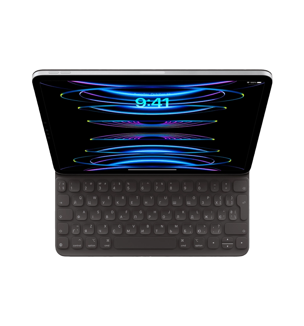 Apple Smart Keyboard Folio for iPad Air (5th gen) and iPad Pro 11-inch (3rd gen) - Ukrainian UA (MXNK2UA/A)