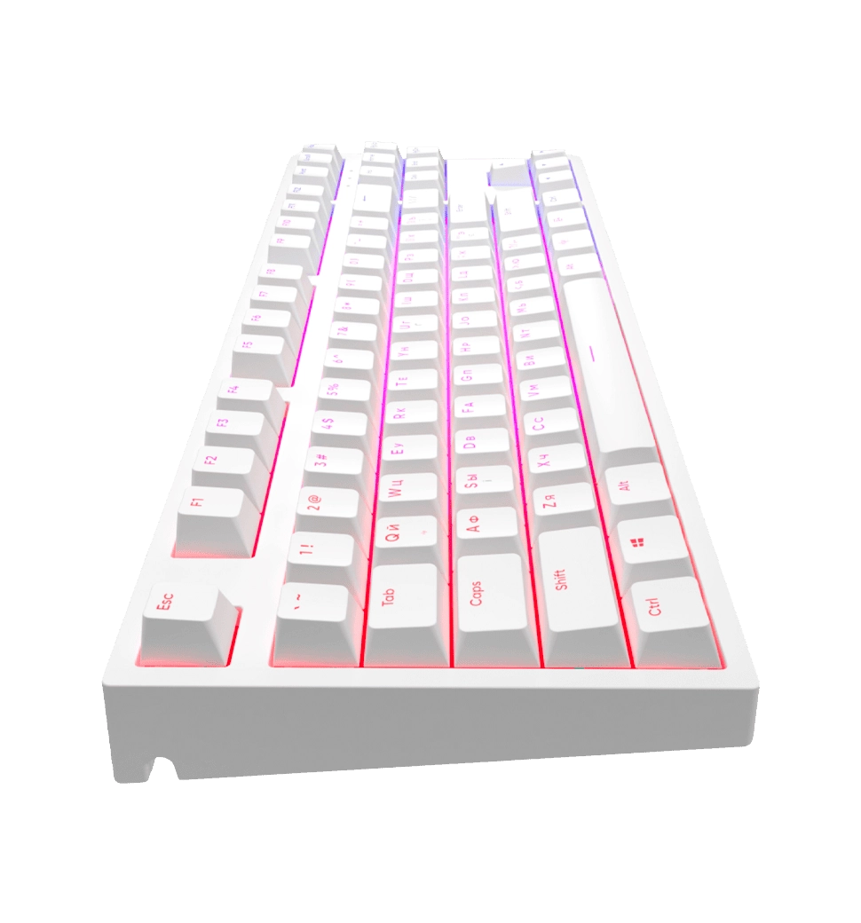 Игровая клавиатура DARK PROJECT One KD87A Gateron Mechanical Yellow ENG/UA (DPO-KD-87A-104100-GYL)