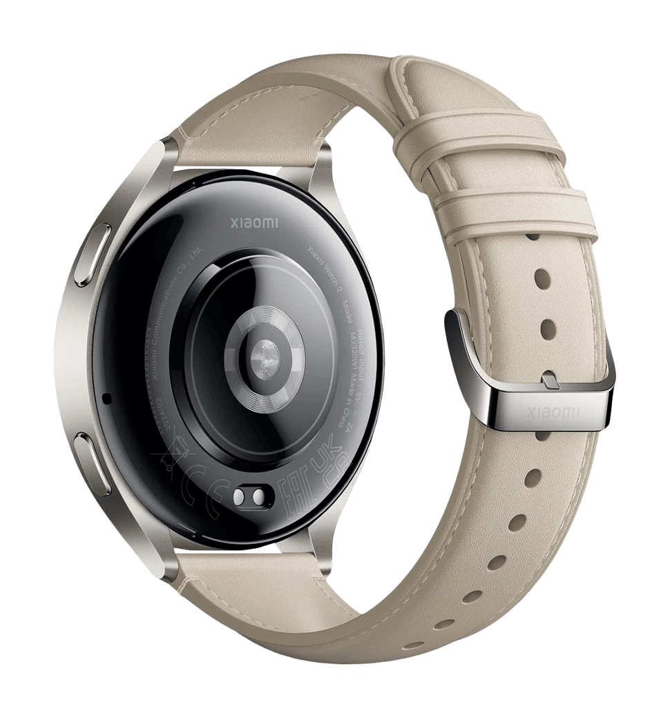 Смарт-часы Xiaomi Watch 2 Titan Gray Case White Leather Strap (BHR9306GL)