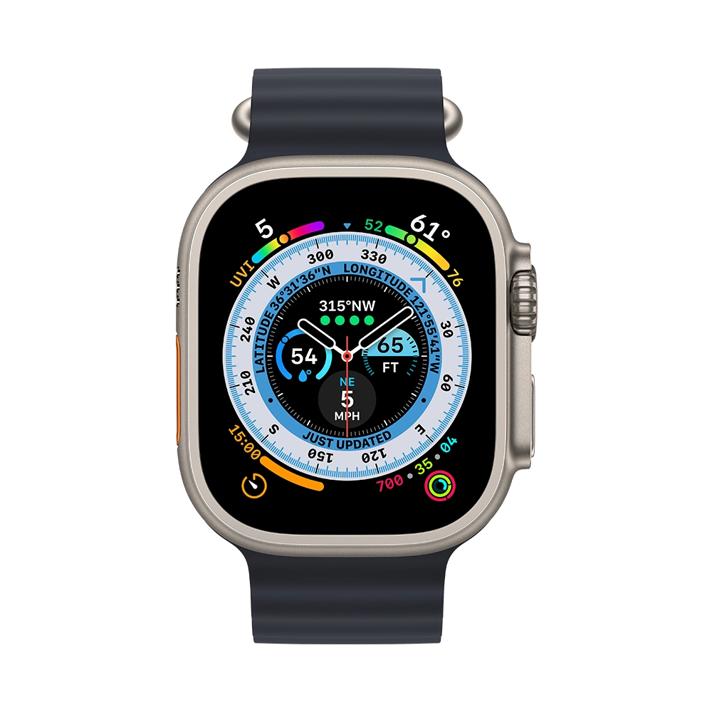 Apple Watch 49mm Ultra Titanium Midnight Ocean Band (MQFK3) БУ