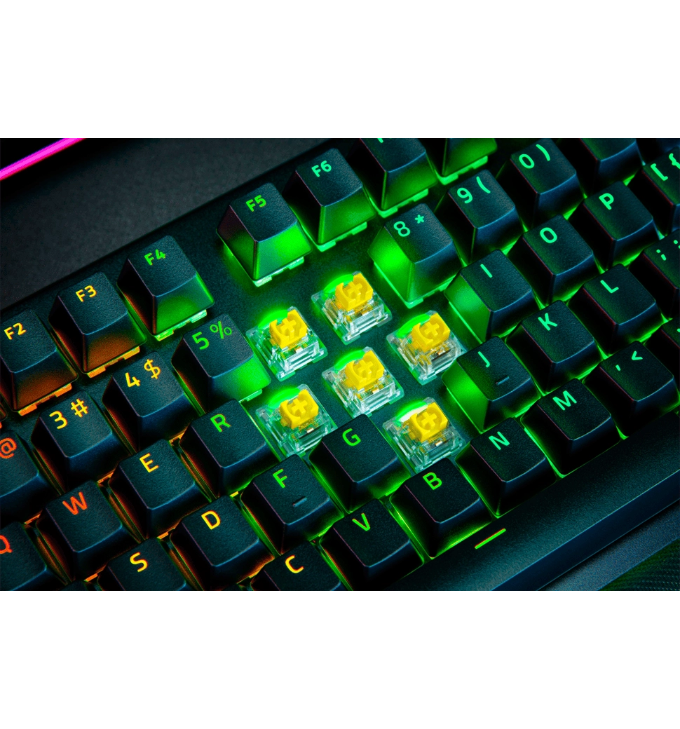 Клавиатура механическая RAZER BlackWidow V4 PRO Wireless, Yellow Switch (RZ03-04681800-R3M1)