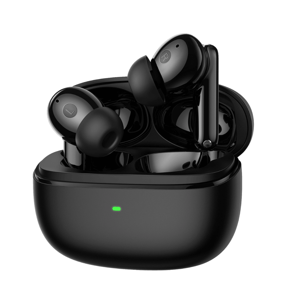 Игровая гарнитура HATOR Hyреrpunk Truepods Hybrid ANC (HTA431) black, SyncHUB