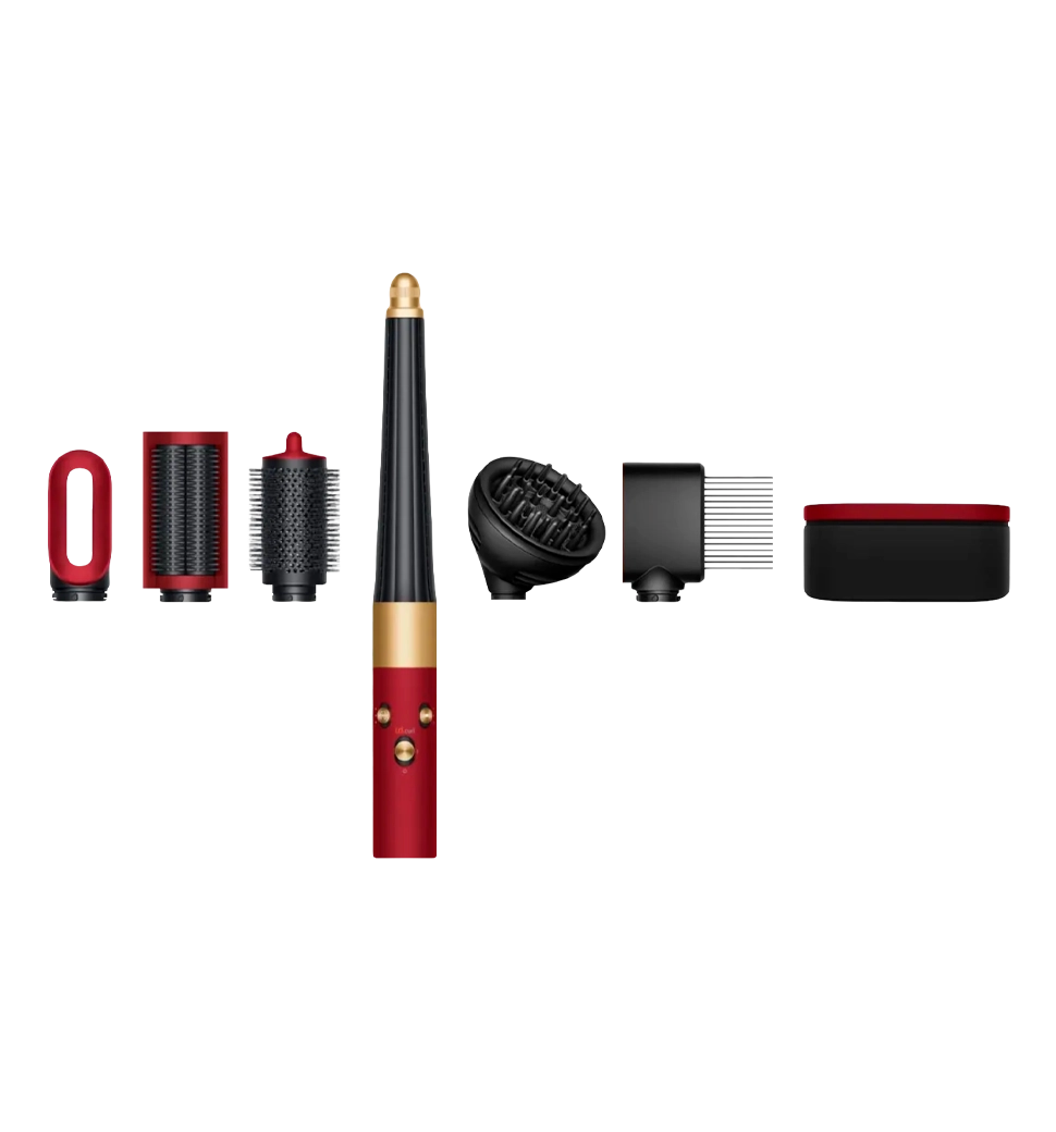 Стайлер для кучерявых волос Dyson Airwrap i.d. Multi-Styler and Dryer Curly to Coily Red Velvet/Gold (596928-01) GLOBAL