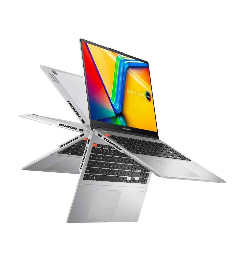 Ноутбук 16" ASUS Vivobook S 16 Flip TP3604VA-MC161W/Intel i3-1315U/16GB/512 SSD/IntelUHD/W11 /Silver
