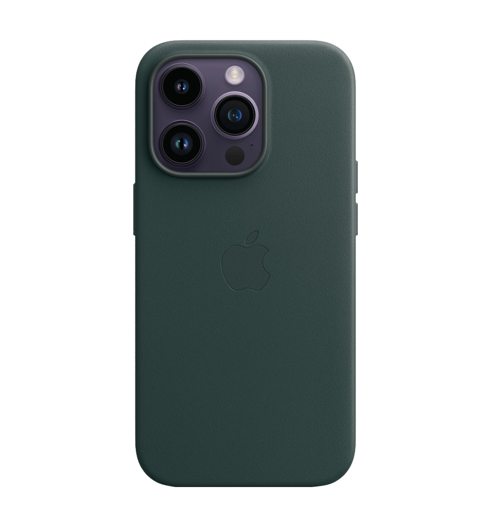 Чохол шкіряний iPhone 14 Pro Leather Case with MagSafe Forest Green (MPPH3)