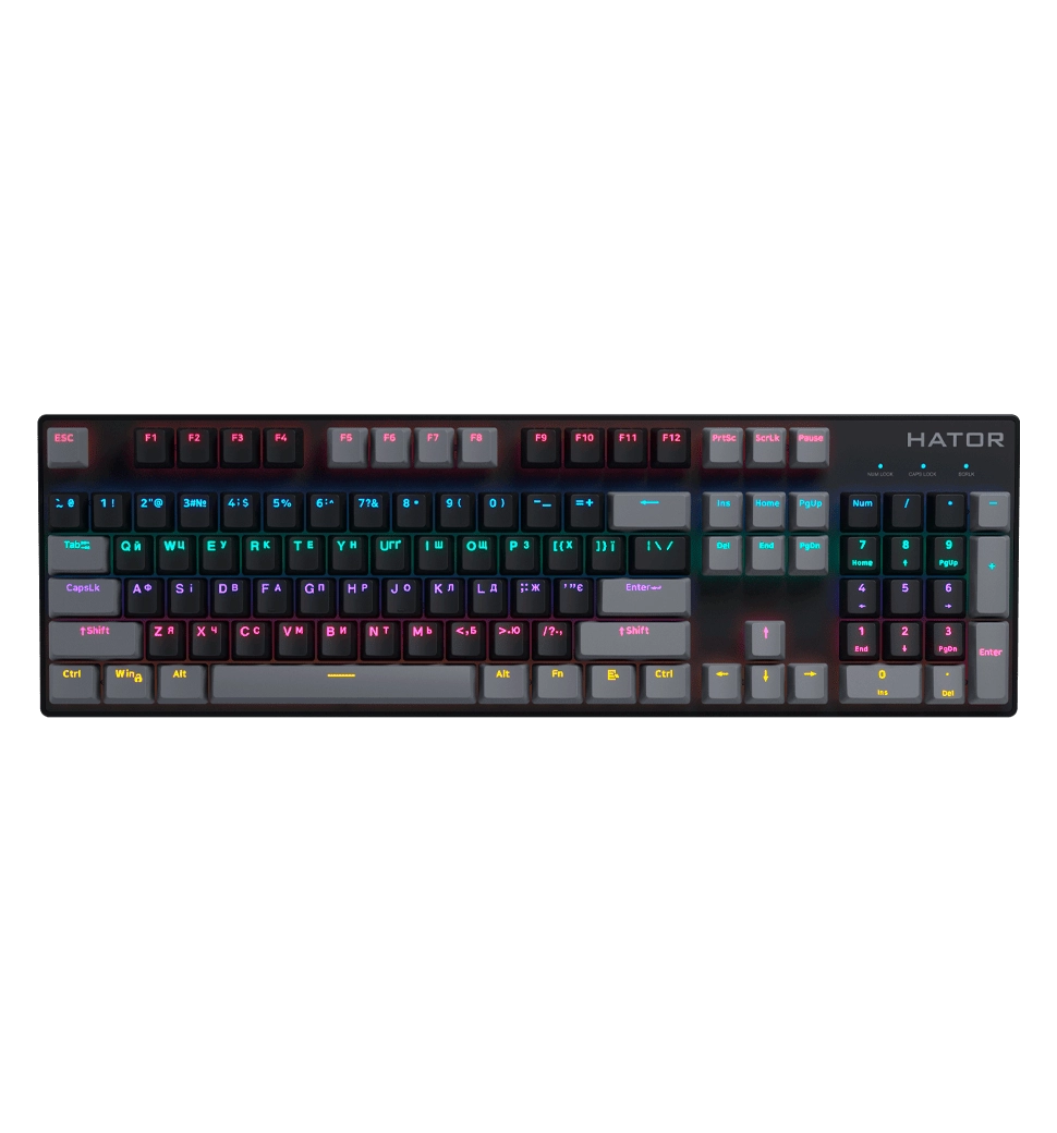 Клавіатура механічна HATOR Starfall Rainbow Origin Blue (HTK-609-BGB)