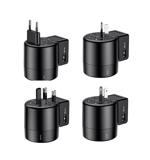 Адаптер Baseus Rotation Type Universal Charger Black (ACCHZ-01)