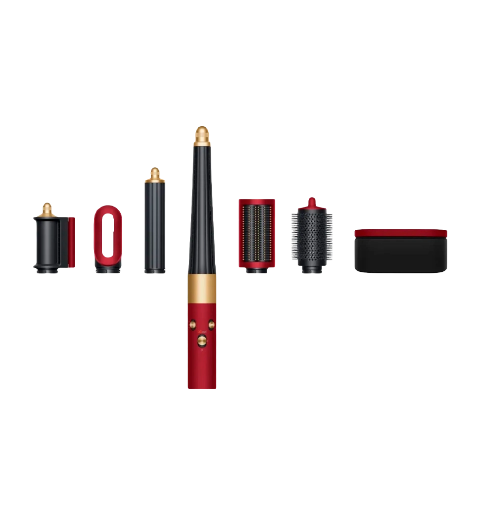 Стайлер для прямого волосся Dyson Airwrap i.d. Multi-Styler and Dryer Straight+Wavy Red Velvet/Gold (596926-01)