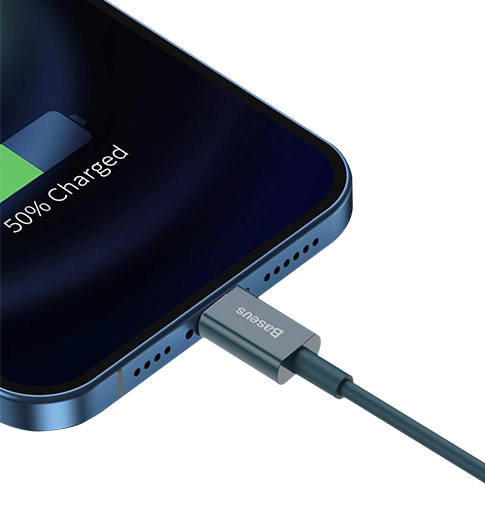 Кабель Baseus Superior Series Fast Charging Lightning 2.4A (1m) blue (CALYS-A03)