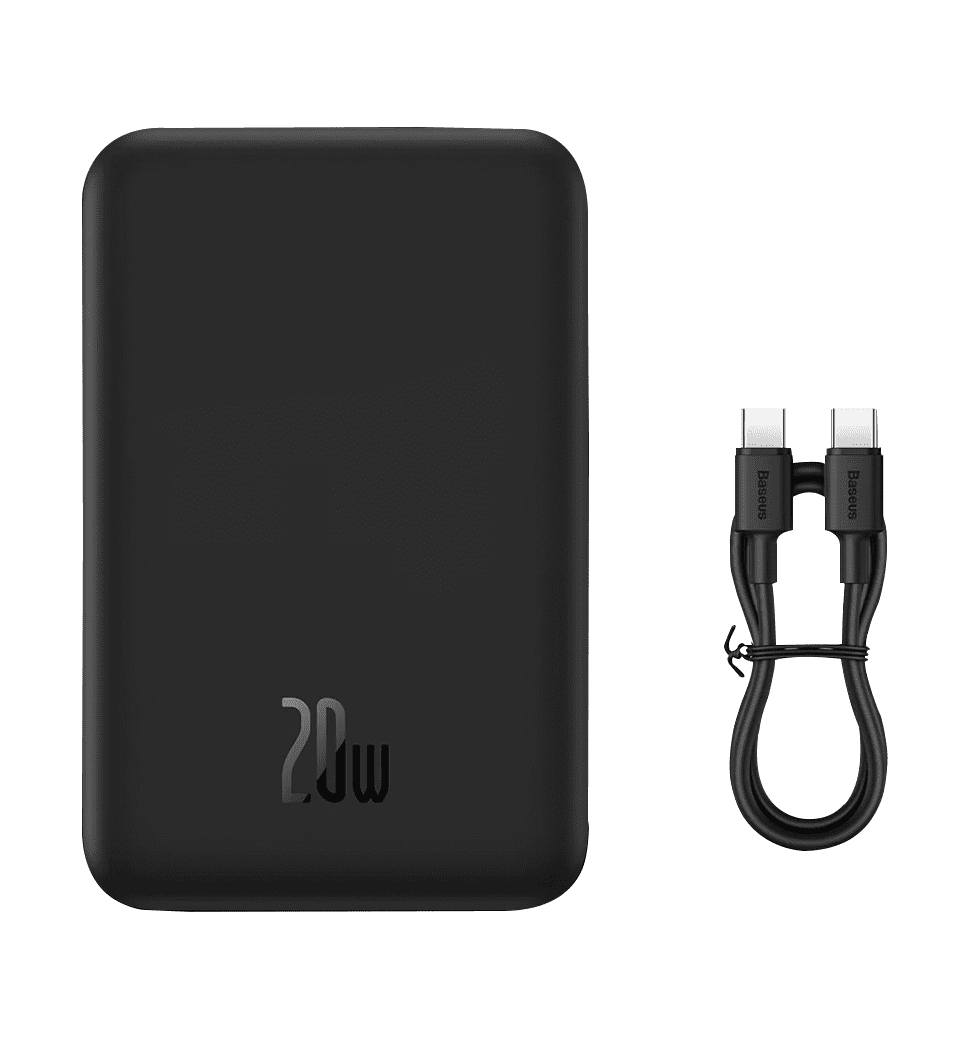 Зовнійшній акумулятор Baseus Magnetic Mini Wireless 20000mAh 20W Black (PPCX150001)