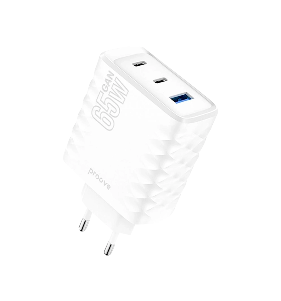 Адаптер Proove Silicone Power 45W (Type-C+USB) (black)