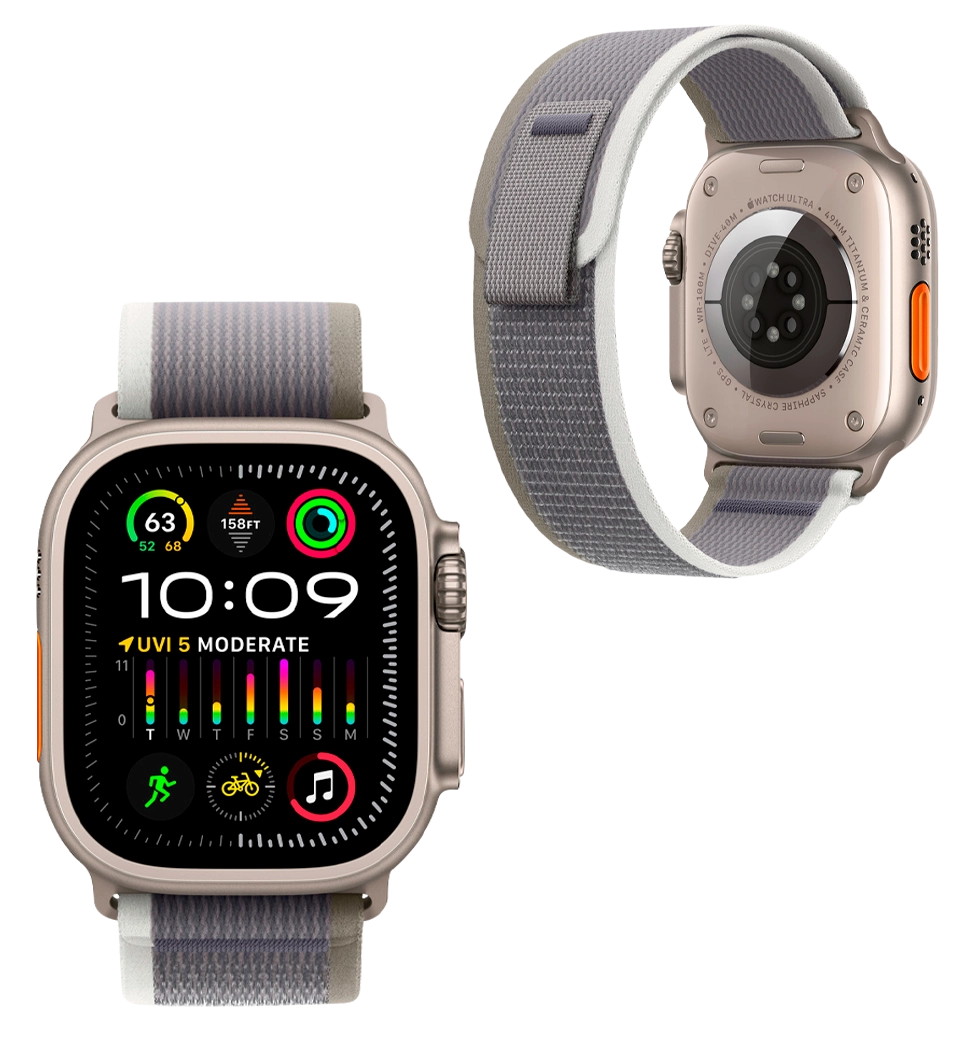 Ремешок Apple Trail Loop Band M/L для  Watch 49mm - Green/Gray (MT603)