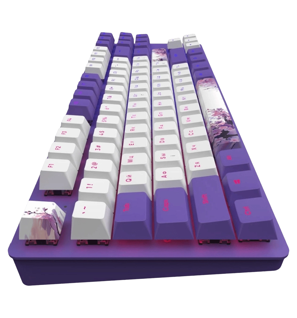 Ігрова клавіатура DARK PROJECT One - 87 Violet Horizons - RGB ANSI ENG/UA (DPO87_GSH_DPUP_ANSI_UA) NEW