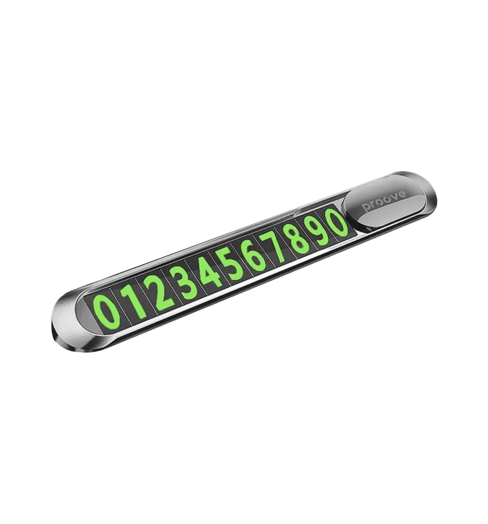 Парковочная Карта Proove Parking Number Plate Metal Lock silver