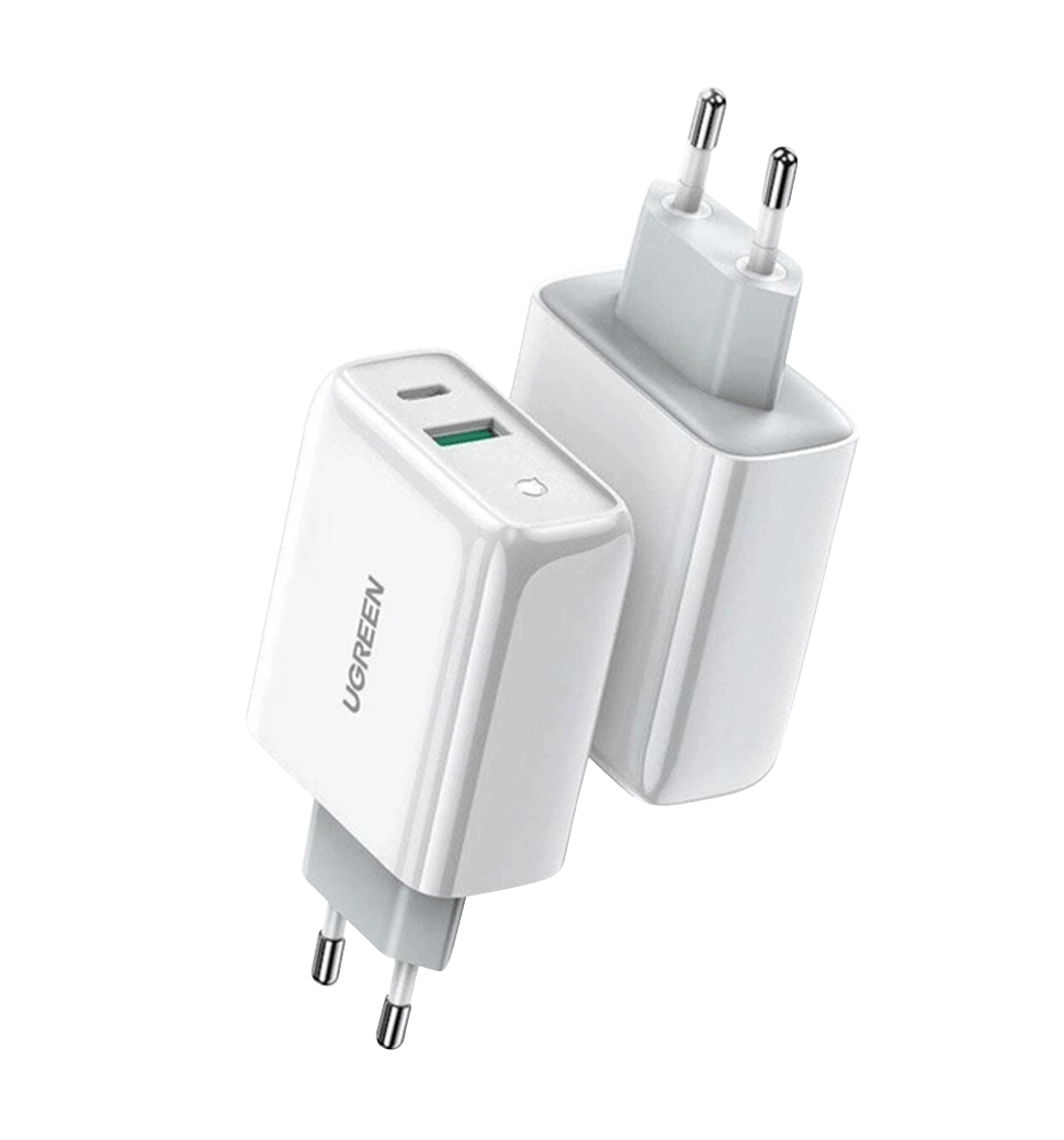 Зарядний пристрій UGREEN CD170 38W USB-C Wall Charger EU (White) (UGR-60468)