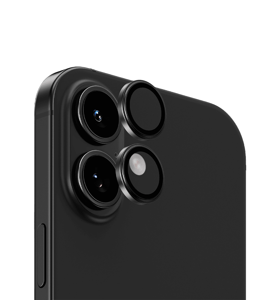 Защитное стекло камеры Benks DR Sapphire Lens Protector iP16/16 Plus (Black/2Pcs)