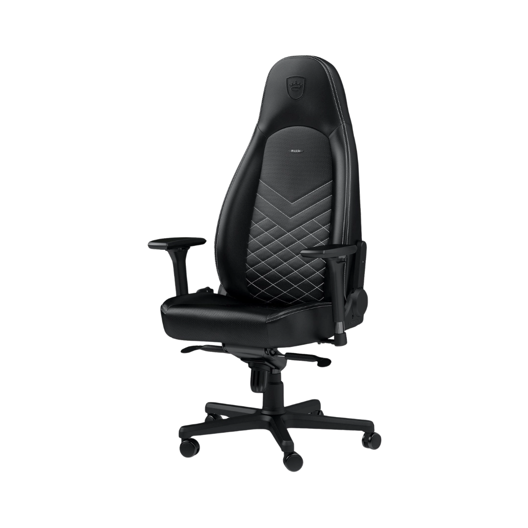 Кресло Noblechairs ICON Black/Platinum White