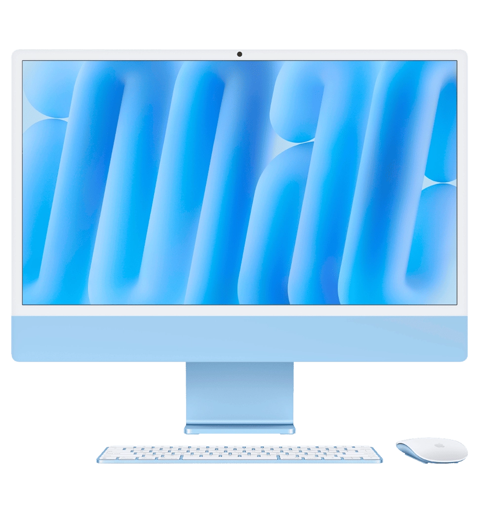 iMac 24" Retina 4.5K Apple M4/10CPU/10GPU/16GB/512GB SSD/Blue 2024 (MWV33)