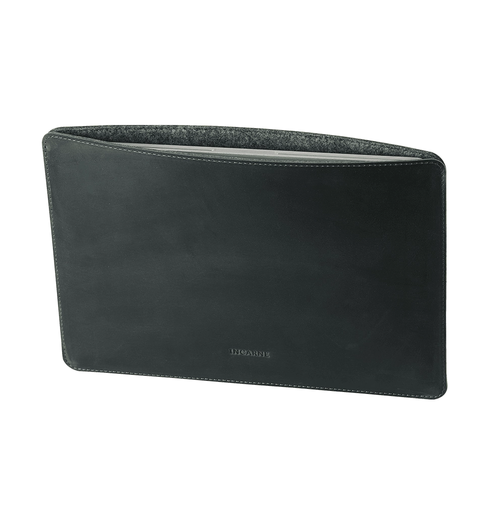 Шкіряний чохол INCARNE Gamma Plus MacBook Air 13" 2018-2022 зелений