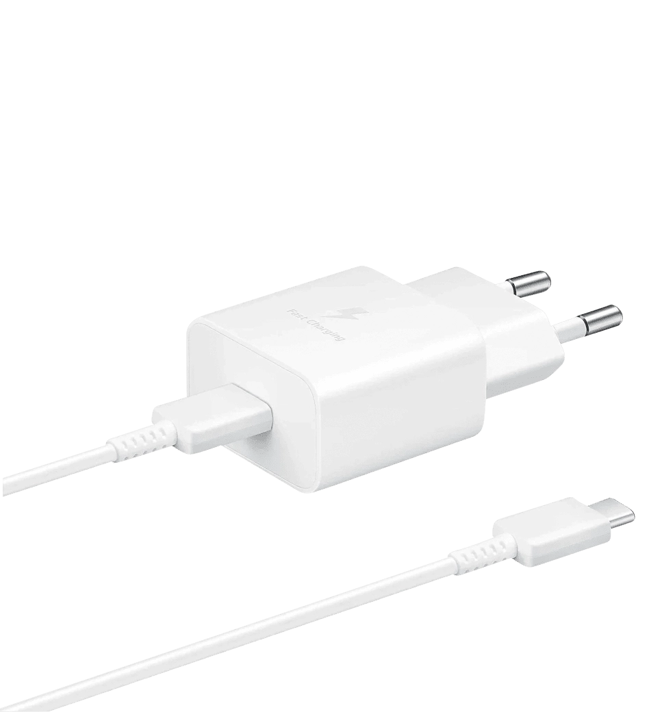 Адаптер Samsung Power Adapter 15W (w C to C Cable) (EP-T1510XWEG) White
