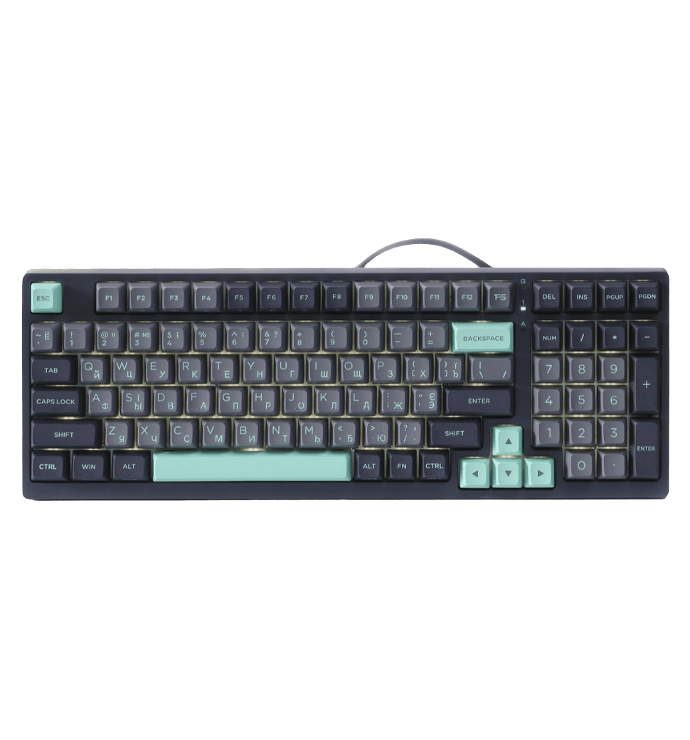 Клавиатура игровая механическая A4-Tech FS300 (Panda Rock Climbing), USB, серая