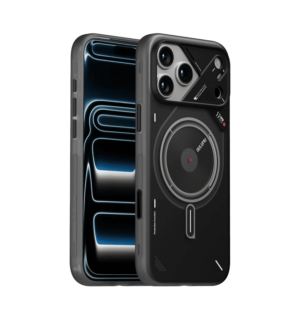 Чохол AULUMU  A17 Frosted case for iPhone 17 Pro Max, Translucent Gray Black A17-TPU-GY-P