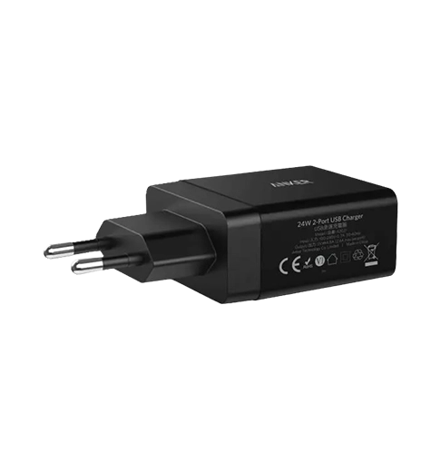 Адаптер ANKER ANKER PowerPort2 24W/4.8A V3 Black (6368829)