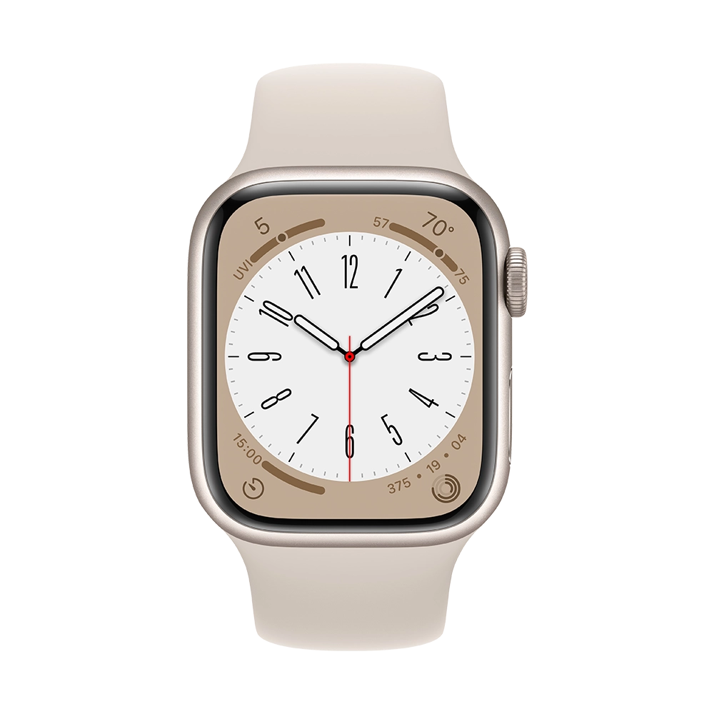Смарт-часы Apple Watch Series 8 41mm Starlight Aluminum Case with Sport Band (MNP63) — фото 2