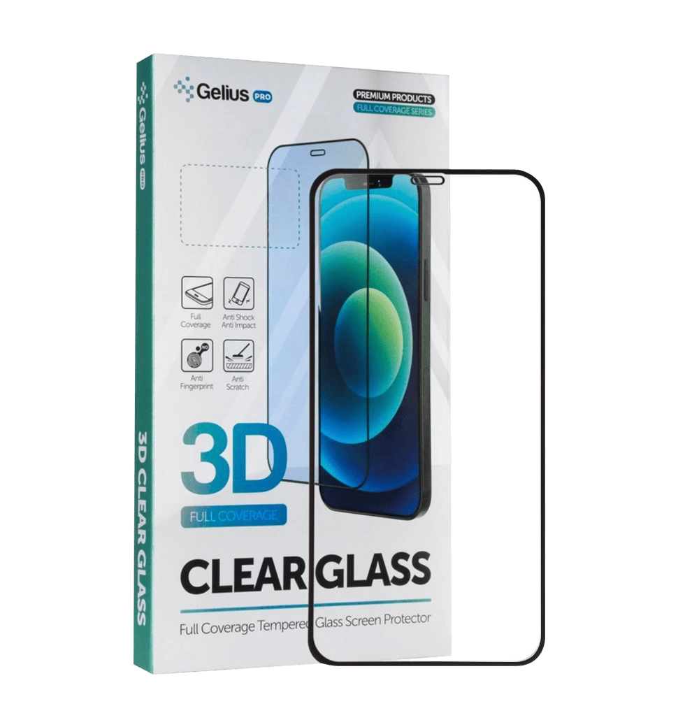 Скло Gelius Pro 3D до мобільного телефона iPhone 11 Pro Max, Чорний
