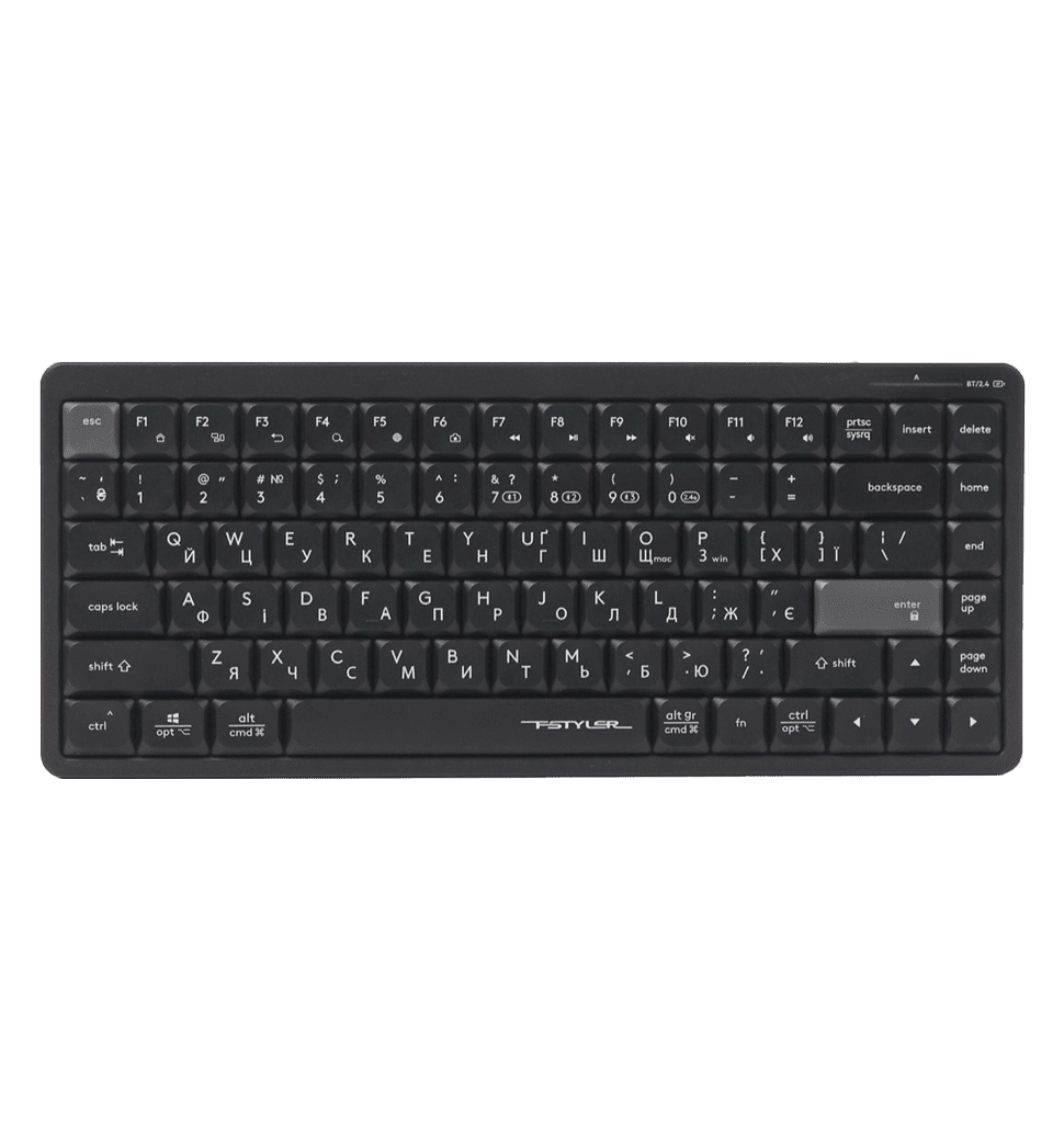 Клавиатура беспроводная A4Tech Fstyler FBX53C, цвет черный