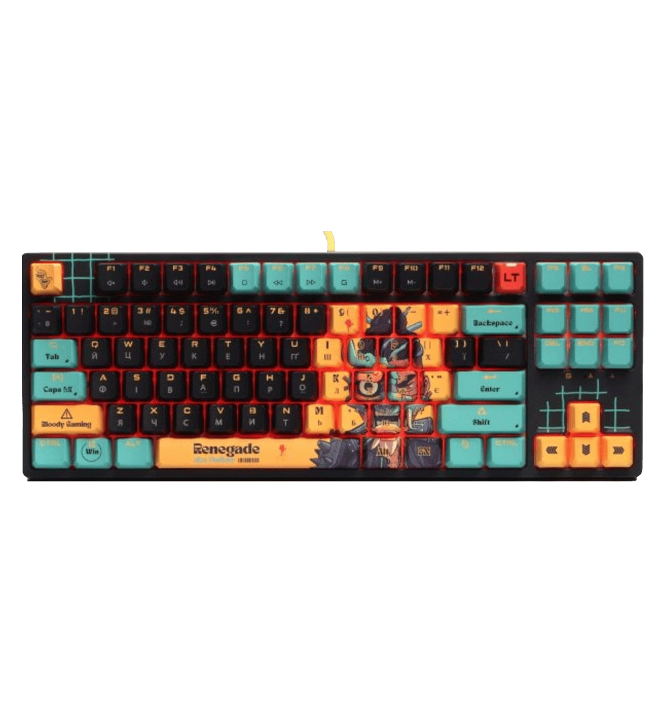 Механічна клавіатура Bloody AT87 (Renegade), підсвічування клавіш, USB