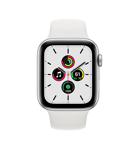Смарт-часы Apple Watch SE 40mm Silver Aluminum Case with White Sport Band (MYDM2)