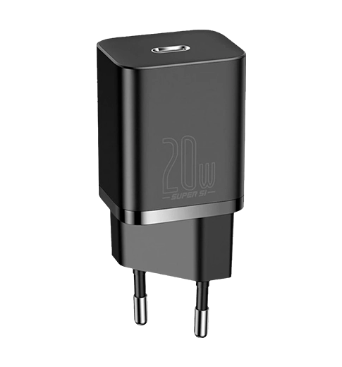 Адаптер Baseus Super Si Quick Charger Type-C 20W Black (CCSUP-B01)