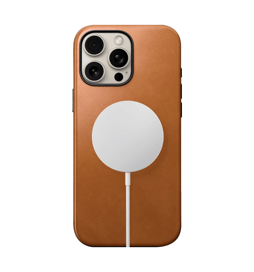 Чохол Nomad Modern Leather Case English Tan for iPhone 16 Pro (NM01695585)