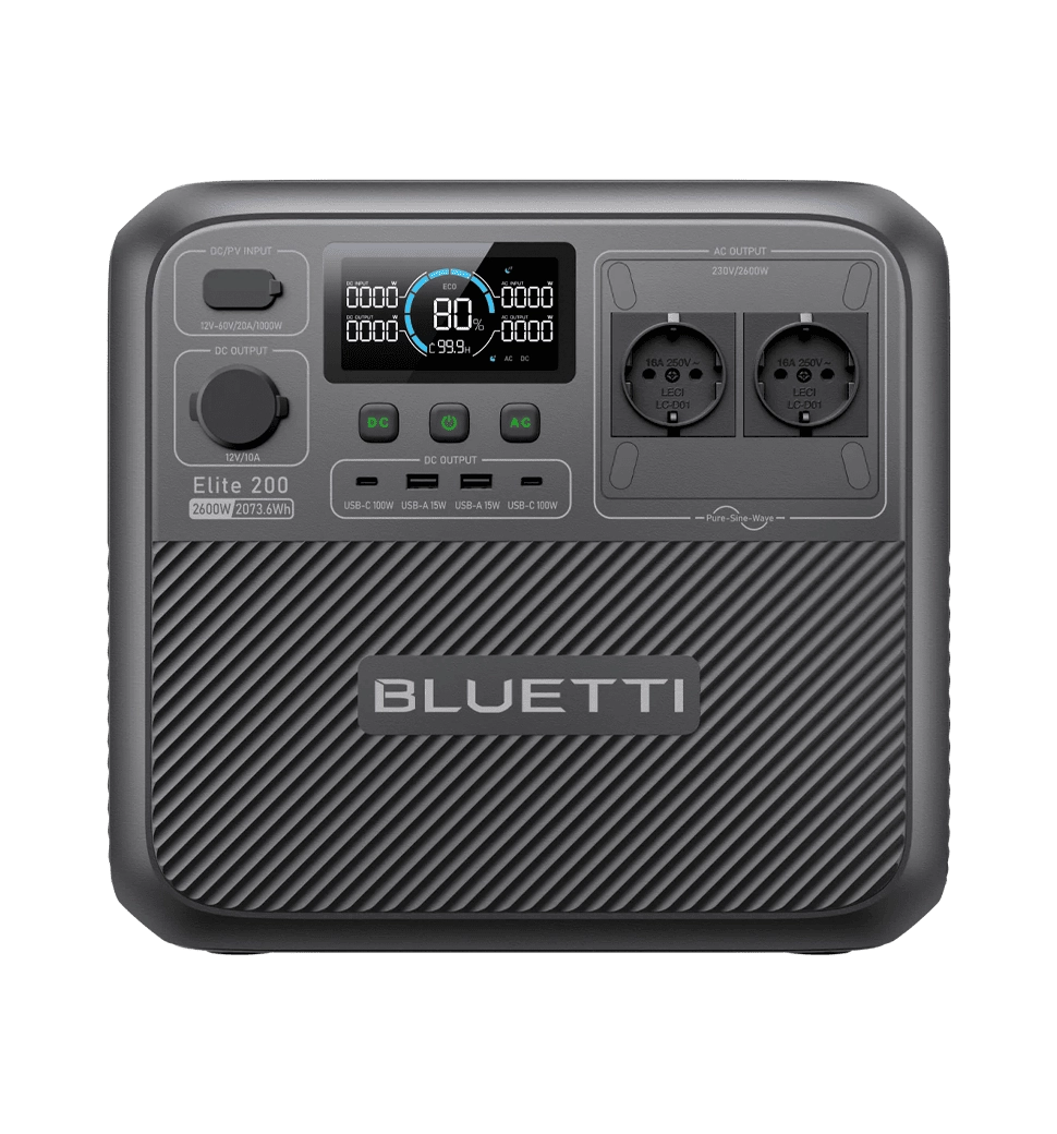 Зарядная станция Bluetti Elite 200 V2, 2600W, 2073,6Wh, LiFePO4, Portable Power Station